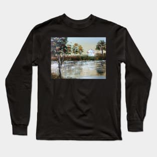 Semi abstract river scape 3 Long Sleeve T-Shirt